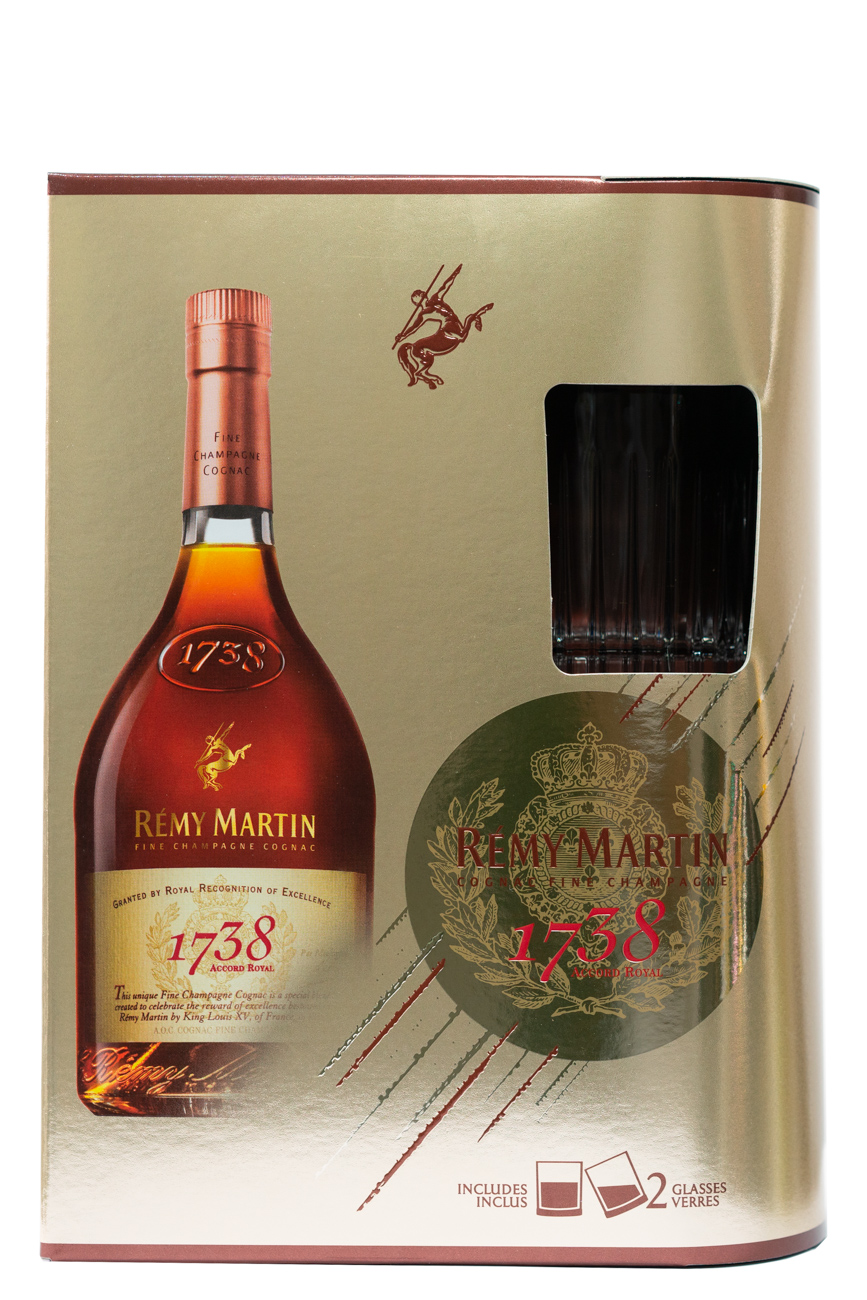 Remy Martin 1738 Accord Royal Cognac Gift Set with 2 Glasses 70cl | VIP