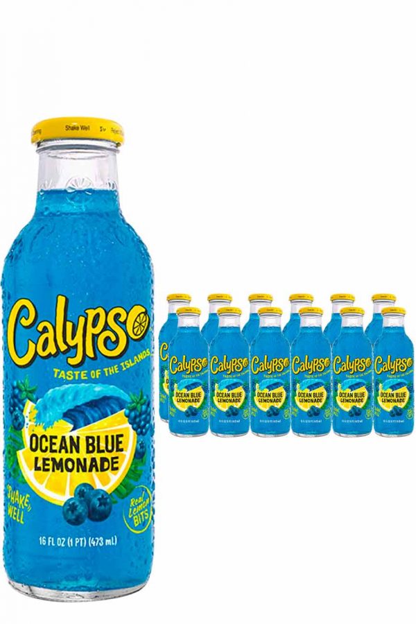 Calypso Ocean Blue Lemonade 12 x 47.3cl Case VIP Bottles