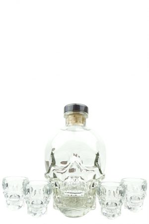 Crystal Head Skull Vodka Gift Set with 4 Glasses 70cl