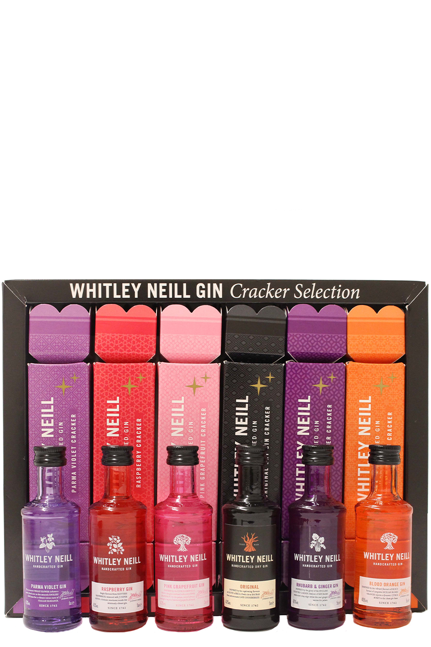 Whitley Neill Cracker Gin Gift Set 6 x 5cl VIP Bottles