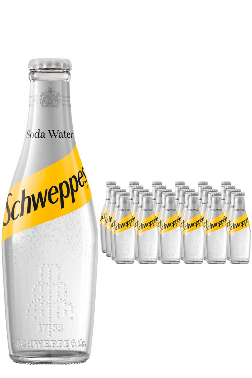 Schweppes Soda Water 24 x 200ml Case - £19.99