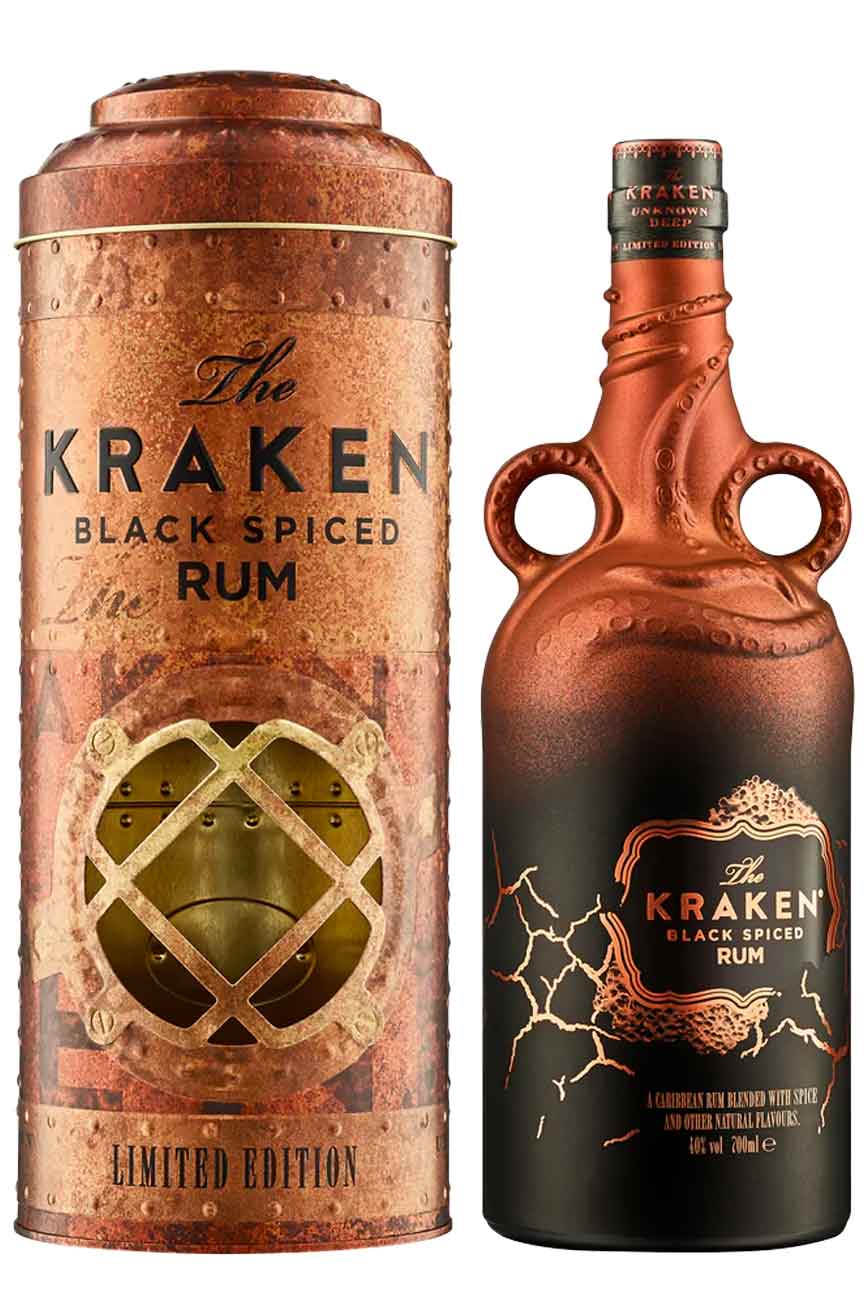Kraken Black Spiced Rum Limited Edition Unknown Deep Copper Scar