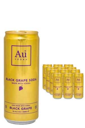 Au Black Grape Vodka Premixed 12 x 330ml Case