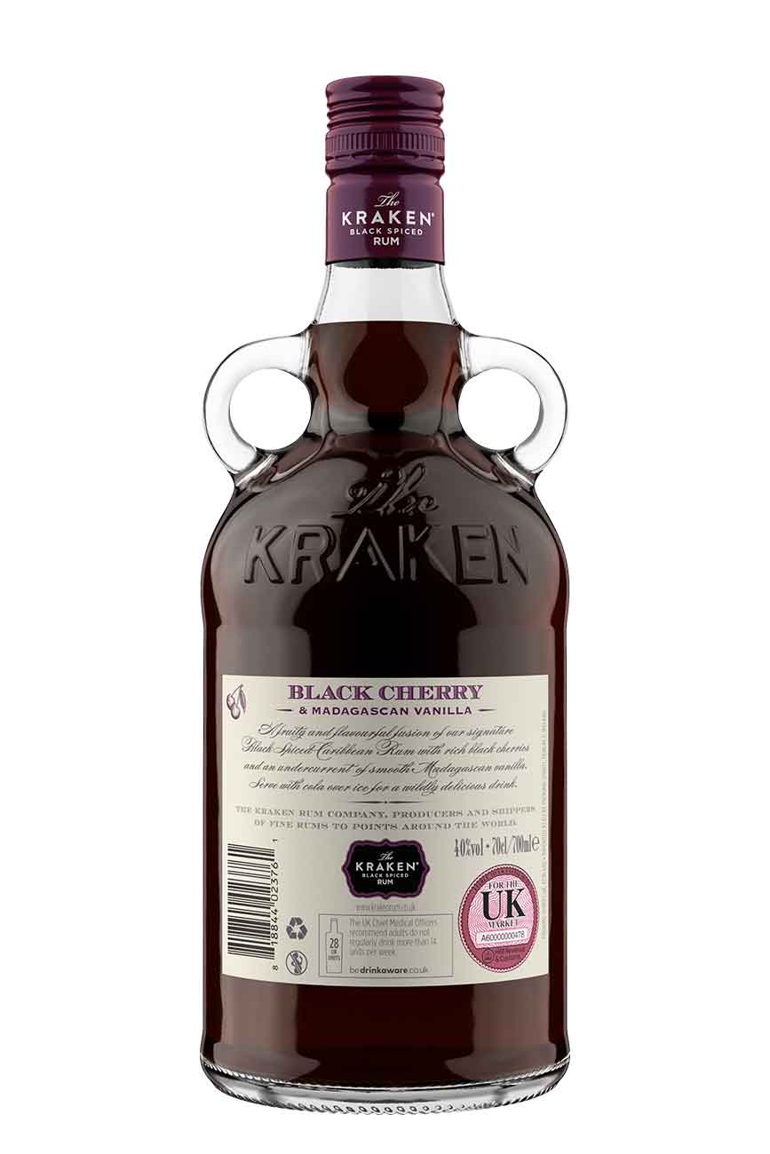 Kraken Black Cherry & Madagascan Vanilla Black Spiced Rum 70cl