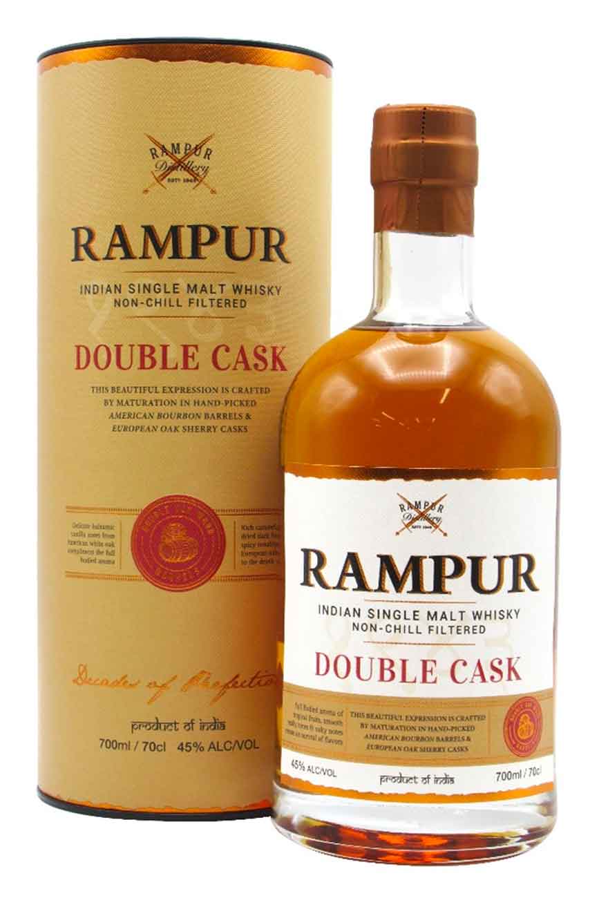 Rampur Double Cask Single Malt Whisky 70cl