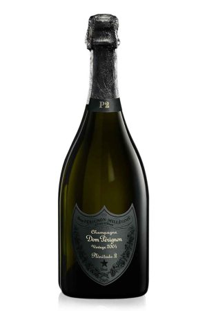 A bottle of Dom Perignon Champagne
