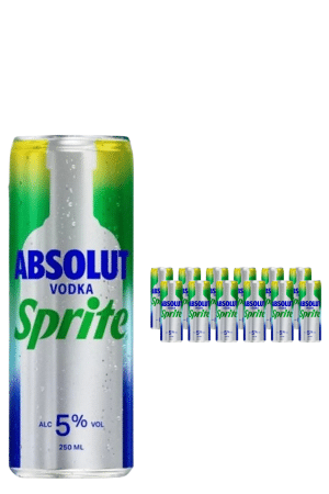 Absolut Vodka and Sprite Premix 12 x 250ml Case