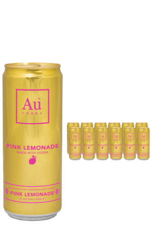 Au Pink Lemonade Vodka Premixed 12 x 330ml Case
