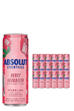 Absolut Berry Vodkarita 24 x 355ml Case