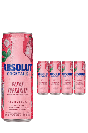 Absolut Berry Vodkarita 4 x 355ml Case