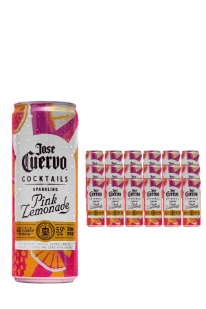 Jose Cuervo Sparkling Pink Lemonade Cocktail 24 x 355ml Case
