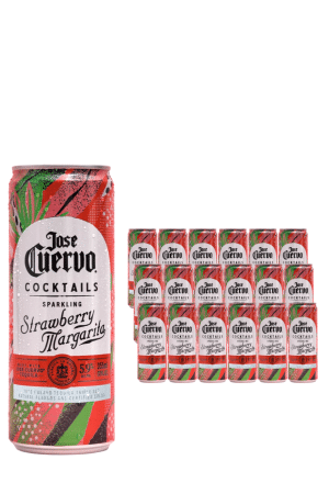 Jose Cuervo Sparkling Strawberry Margarita Cocktail 24 x 355ml Case