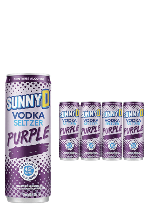 SunnyD Purple Vodka Seltzer 4 x 355ml Case