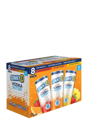 SunnyD Vodka Seltzer Core Variety Pack 8 x 355ml Case