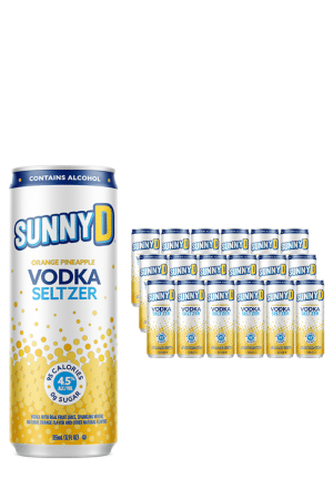 SunnyD Vodka Seltzer Orange Pineapple 24 x 355ml Case