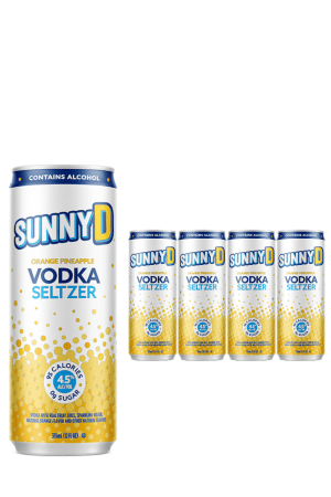 SunnyD Vodka Seltzer Orange Pineapple 4 x 355ml Case