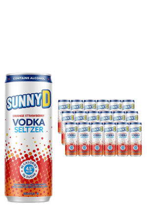 SunnyD Vodka Seltzer Orange Strawberry 24 x 355ml Case