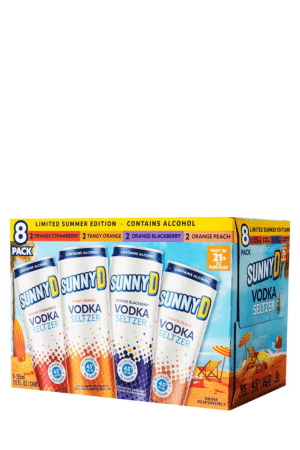 SunnyD Vodka Seltzer Summer Variety Pack 8 x 355ml Case