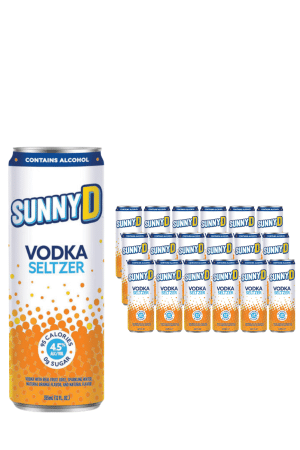 SunnyD Vodka Seltzer Tangy Orange 24 x 355ml Case