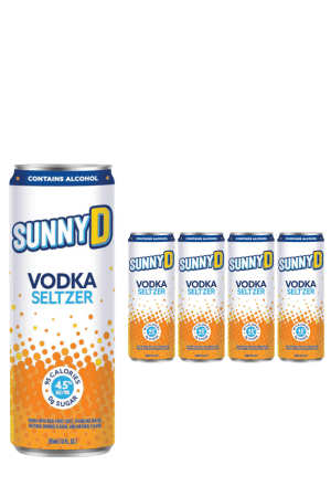 SunnyD Vodka Seltzer Tangy Orange 4 x 355ml Case